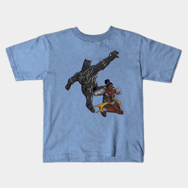 Black Panther Returns Kids T-Shirt by RaphaelComPh